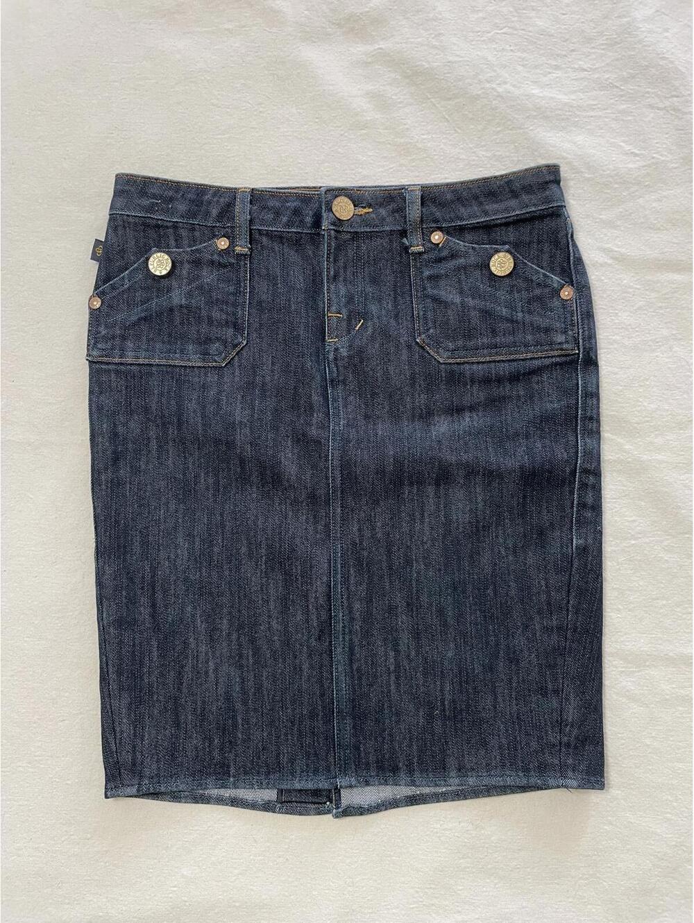 Rock & Republic Dire pencil skirt NWOT denim size 27 bodycon